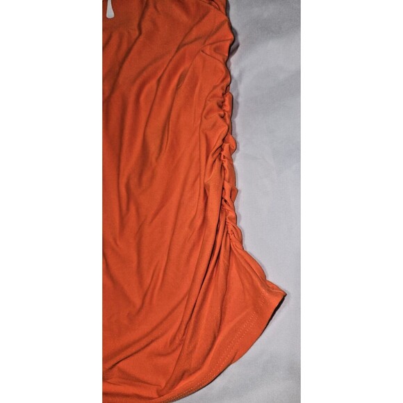 NEW Maternity Shirt MEDIUM 8-10 Orange STAY SPOOKY Halloween TIME & TRU NWT - Picture 2 of 7